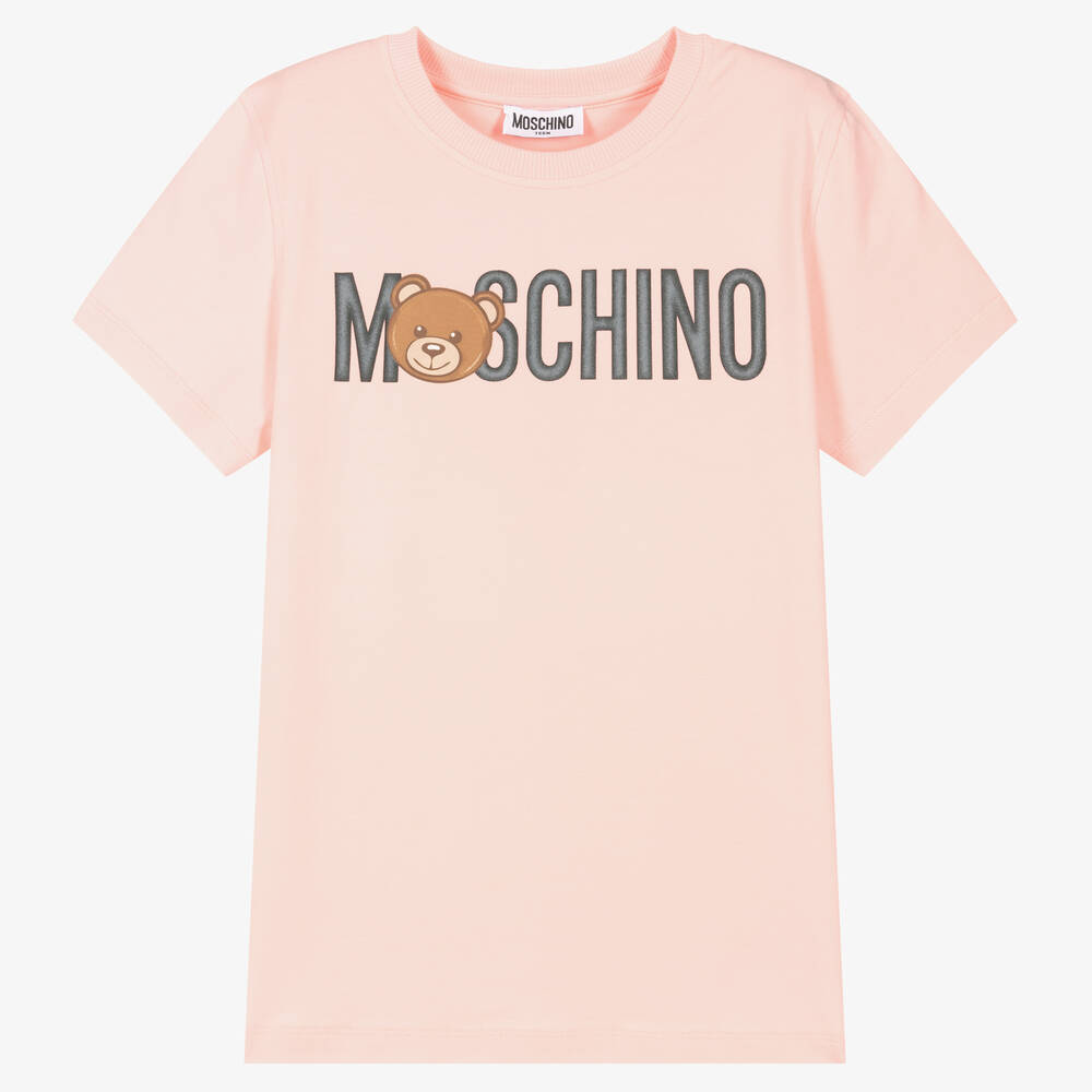 Moschino Kid-Teen - تيشيرت تينز قطن جيرسي لون زهري | Childrensalon