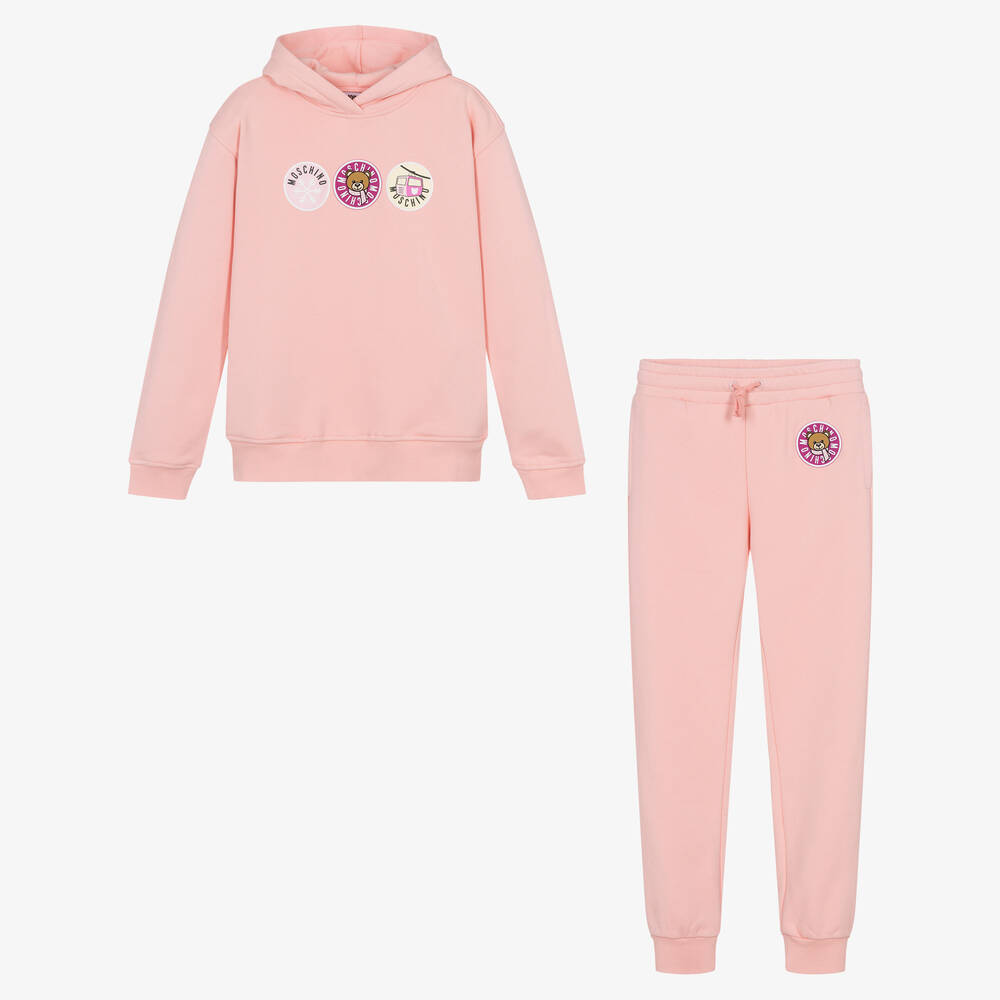 Moschino Kid-Teen - Survêtement rose Ski Teddy Ado | Childrensalon