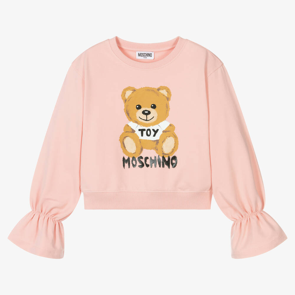 Moschino Kid-Teen - Teen Girls Pink Sweatshirt | Childrensalon