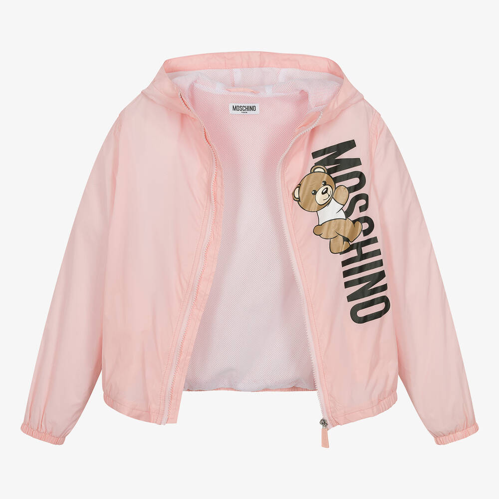 Pink teddy bear bomber jacket outlet