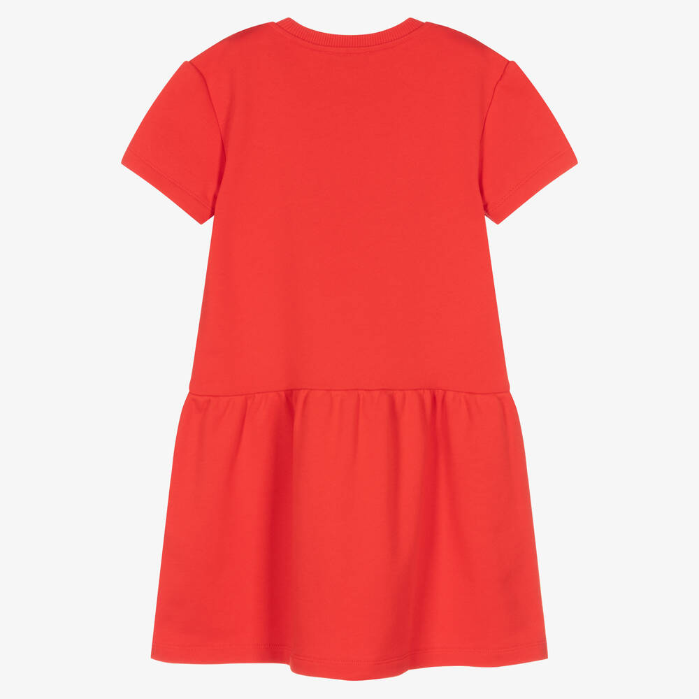 Girls red store moschino dress