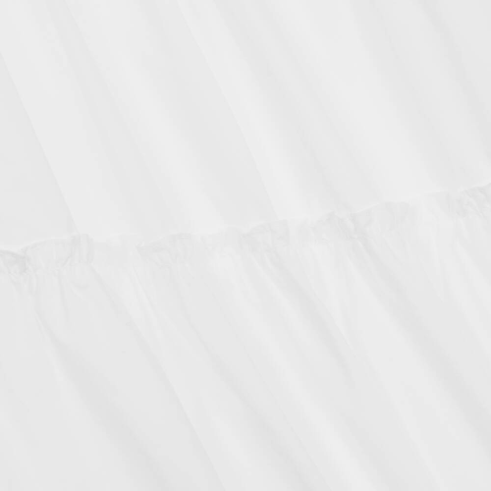 Moschino Kid-Teen-Teen Girls White Cotton Midi Dress | Childrensalon Outlet