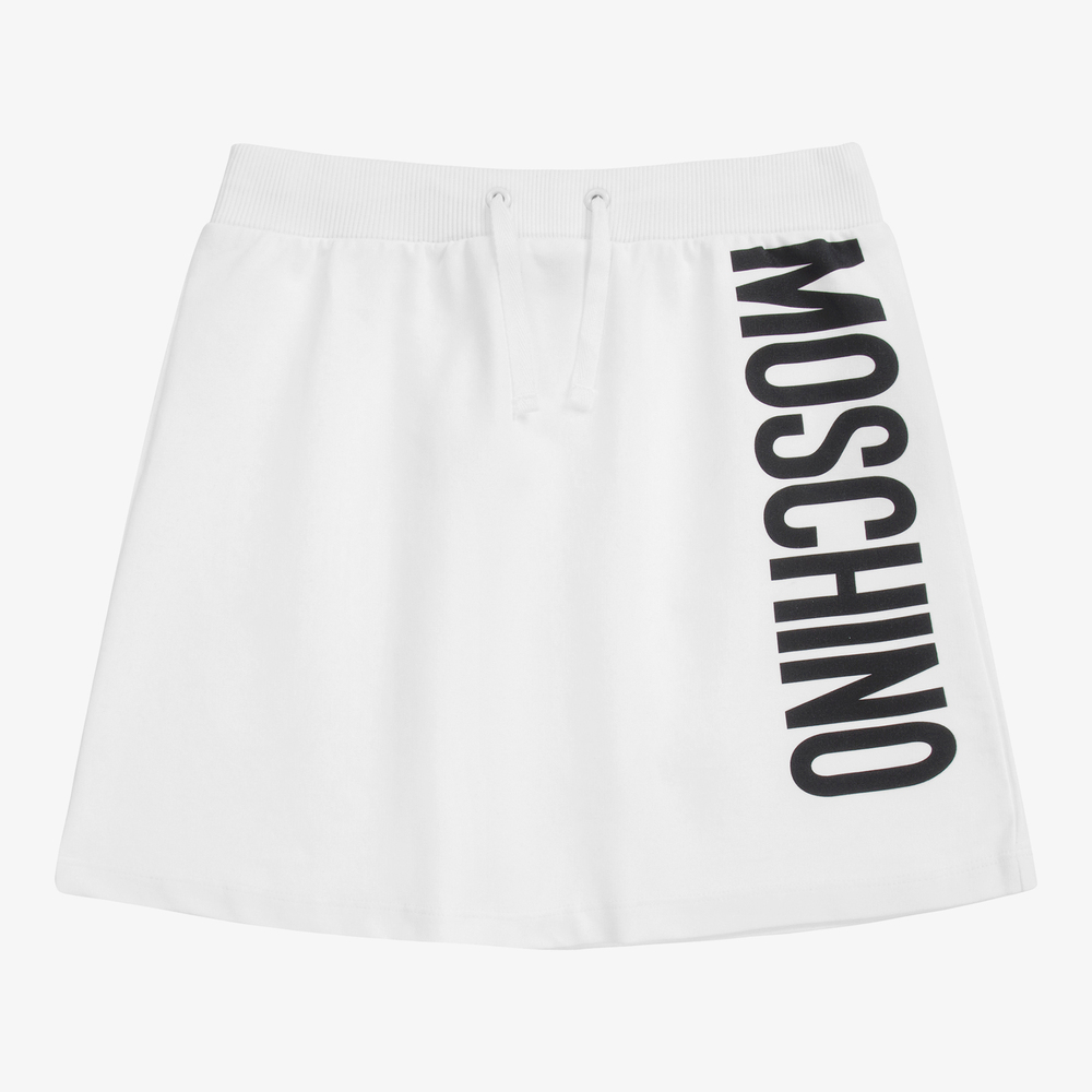 Moschino Kid-Teen - Weißer Teen Rock für Mädchen | Childrensalon