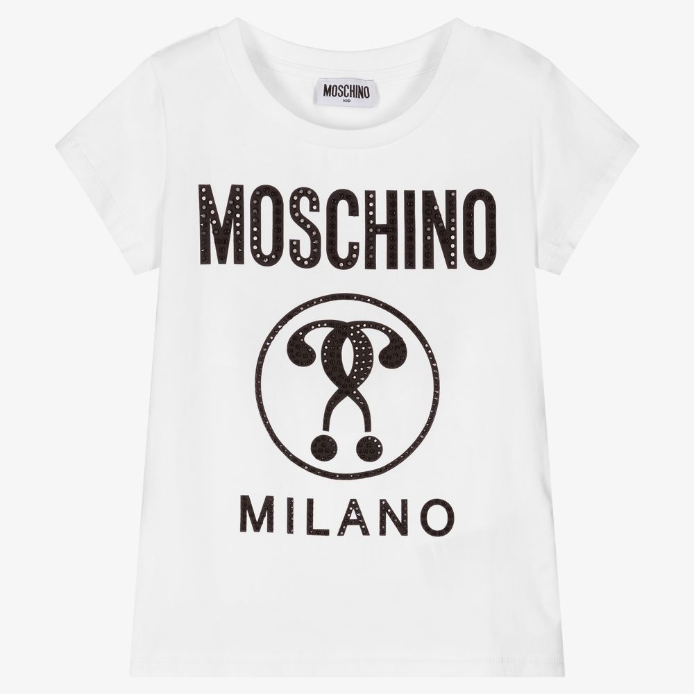 Moschino Kid-Teen - T-shirt blanc Ado fille | Childrensalon