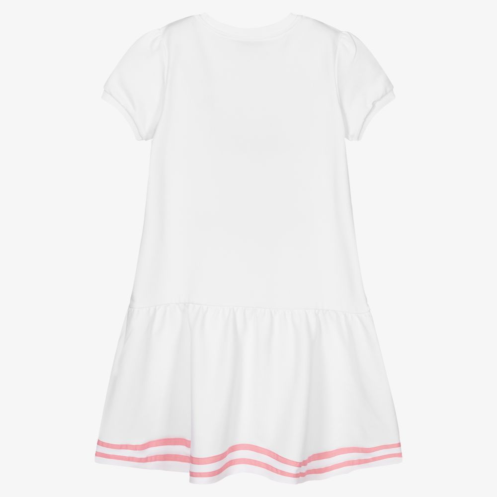 Moschino Kid-Teen-Teen Girls White Teddy Dress | Childrensalon Outlet