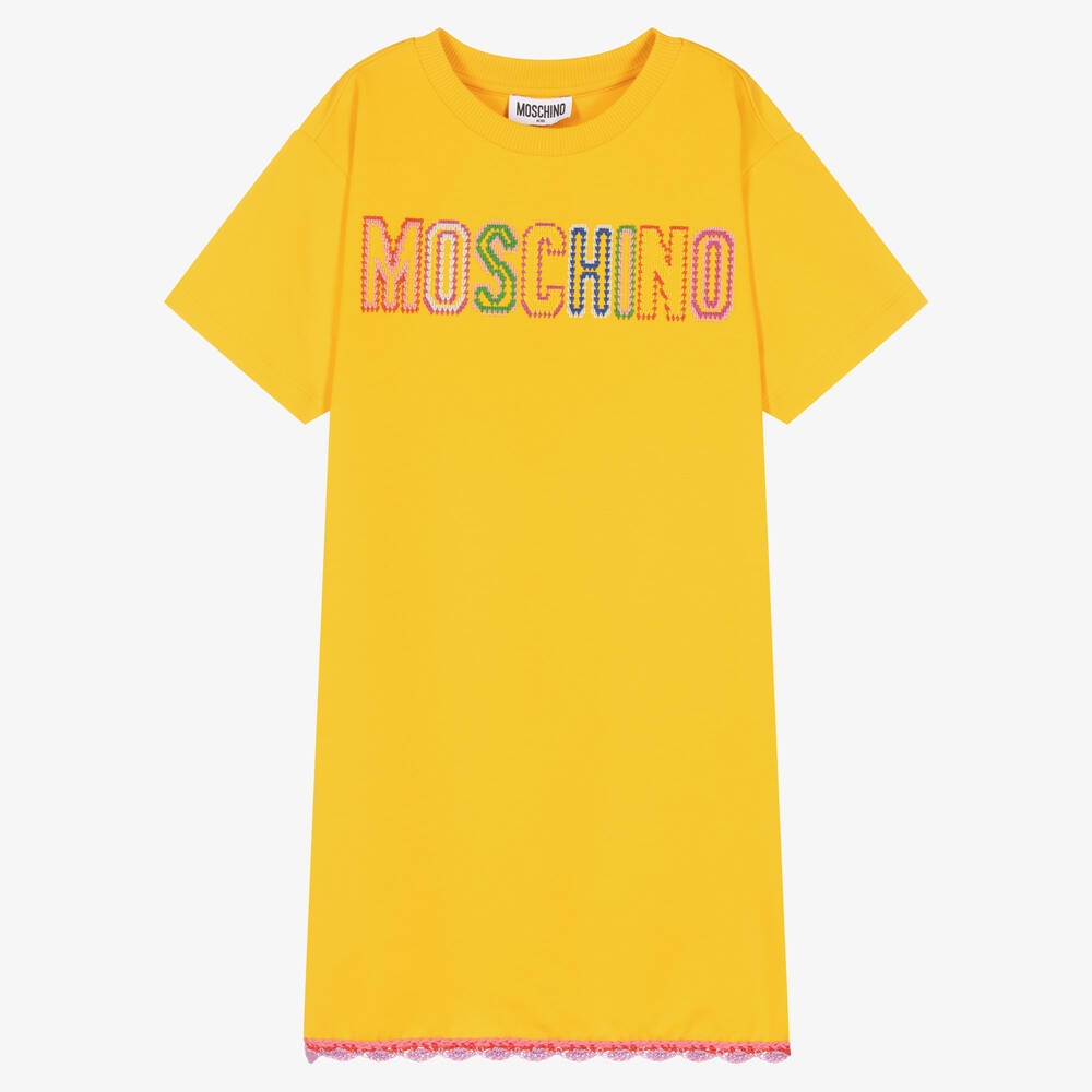 Moschino Kid-Teen - Желтое платье для подростков | Childrensalon