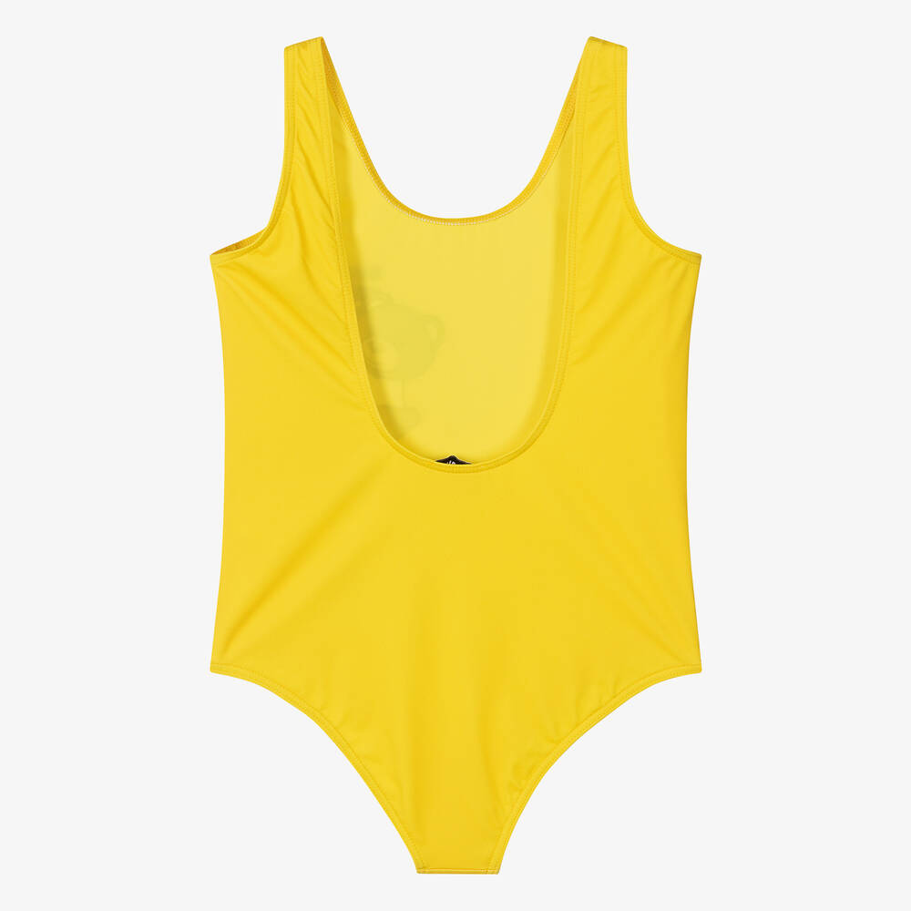 Moschino Kid-Teen-Teen Girls Yellow Teddy Bear Swimsuit | Childrensalon Outlet