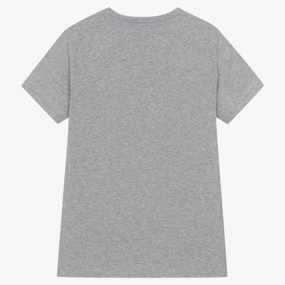 Moschino Kid-Teen - Teen Grey Cotton Festive Bear T-Shirt