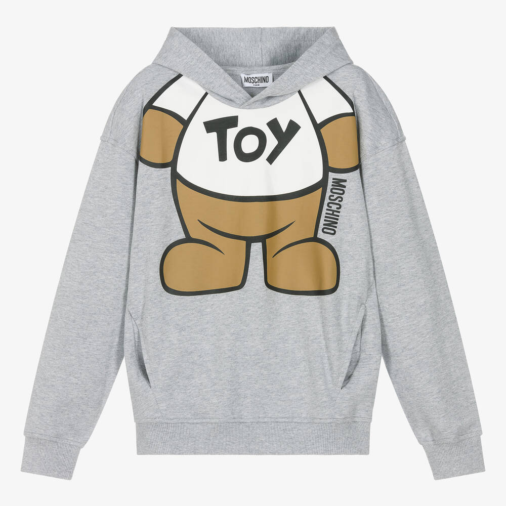 Moschino hoodie grey top