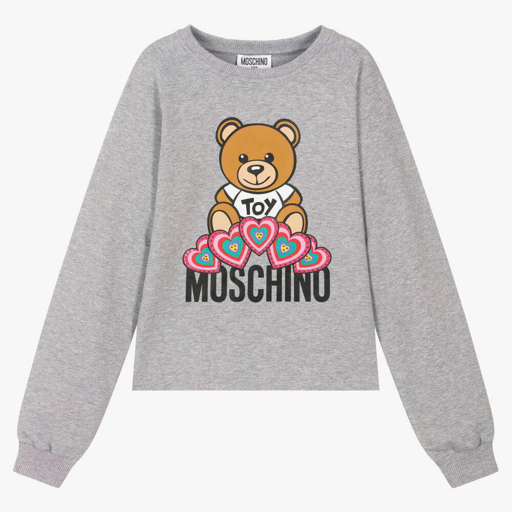 Moschino Kid-Teen - Graues Teen Teddy-Sweatshirt | Childrensalon