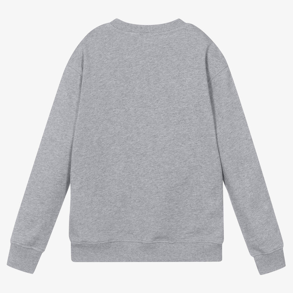 Moschino Kid-Teen-Teen Grey Teddy Sweatshirt | Childrensalon Outlet