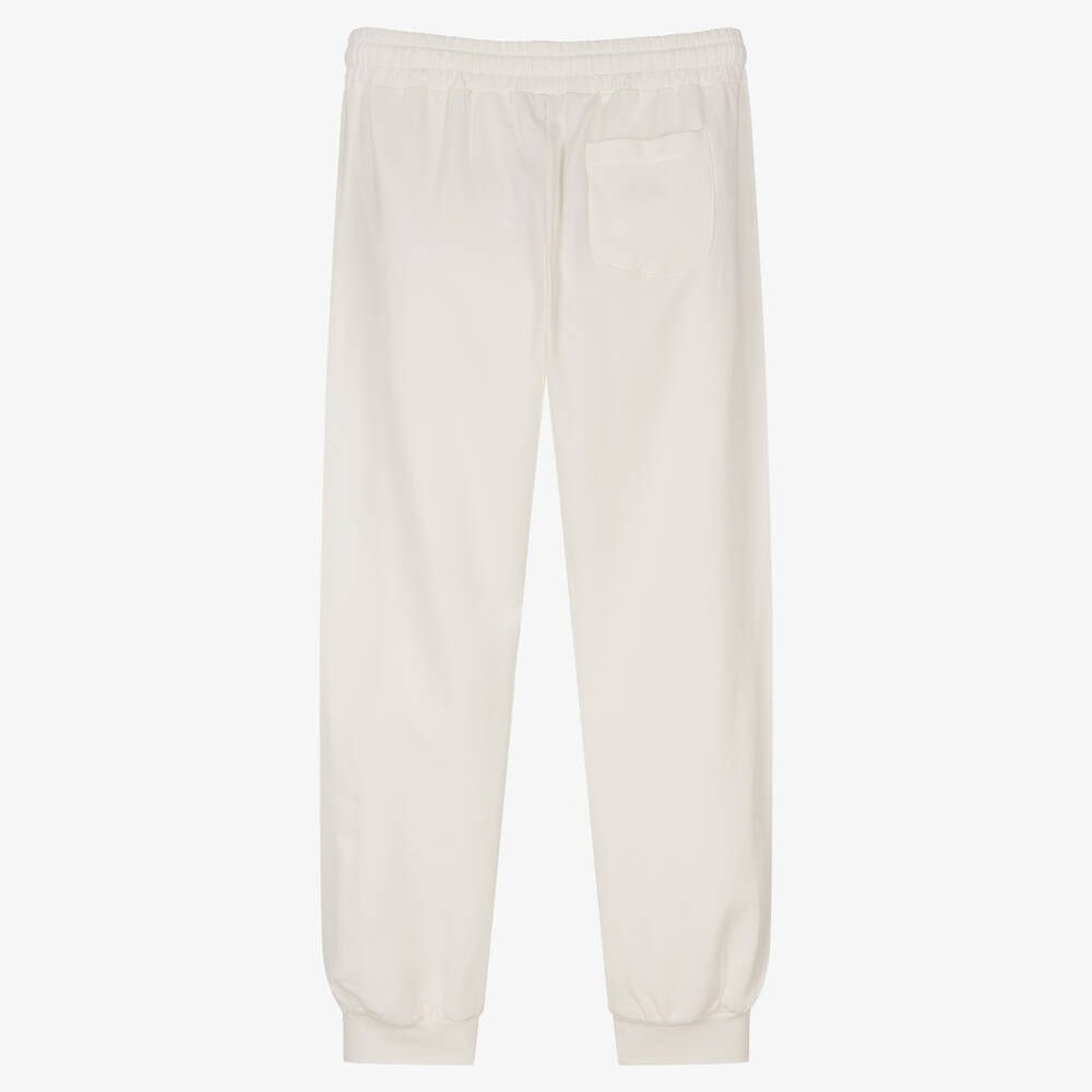 Moschino Кид-Тин-Кремовые хлопковые джоггеры для подростков | Childrensalon Outlet