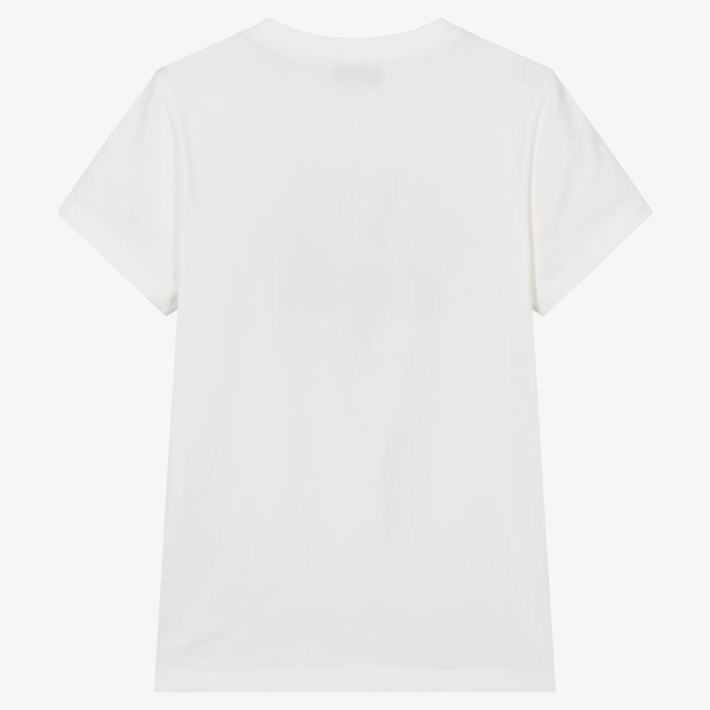 Moschino Kid-Teen-Teen Ivory Teddy Bear T-Shirt | Childrensalon Outlet