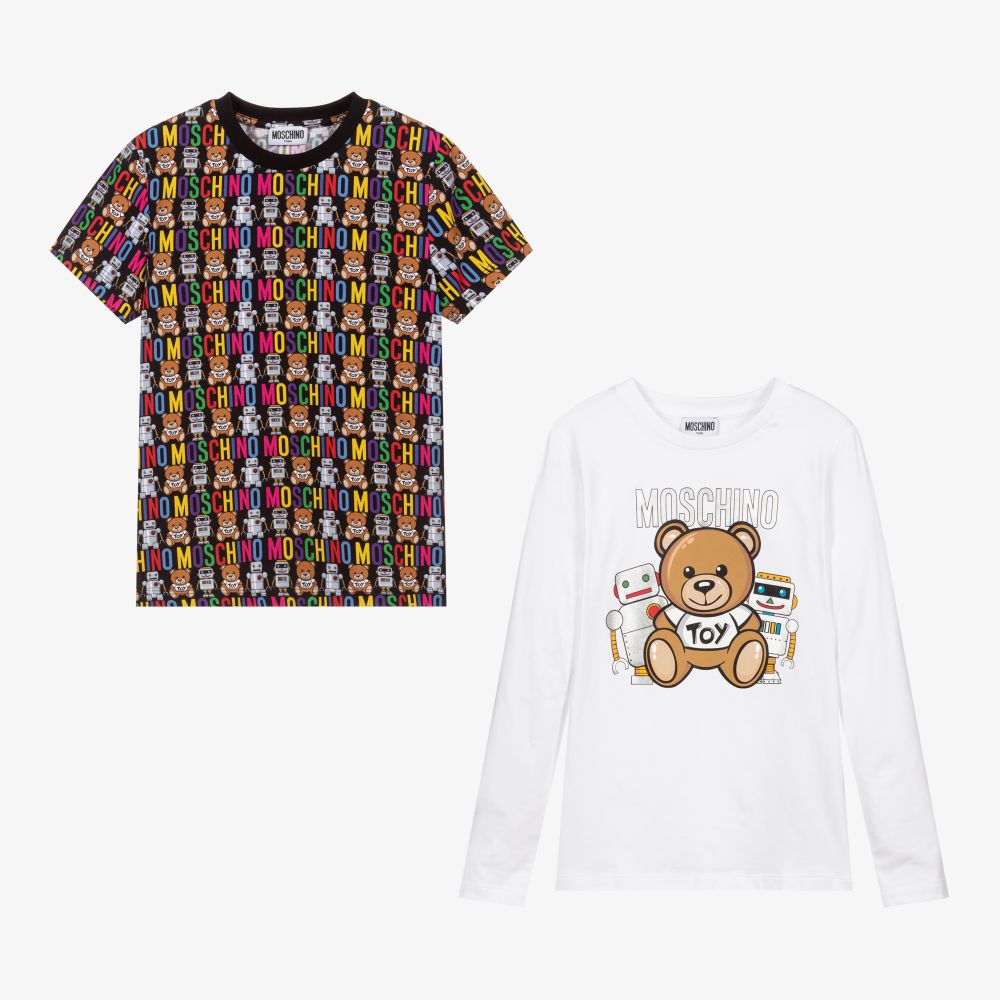 Moschino Kid-Teen - Lot de 2 t-shirts à logo  Ado  | Childrensalon
