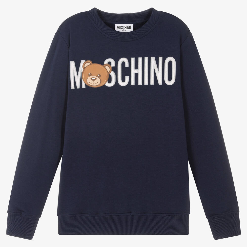 Moschino Kid-Teen - Navyblaues Teen Sweatshirt | Childrensalon