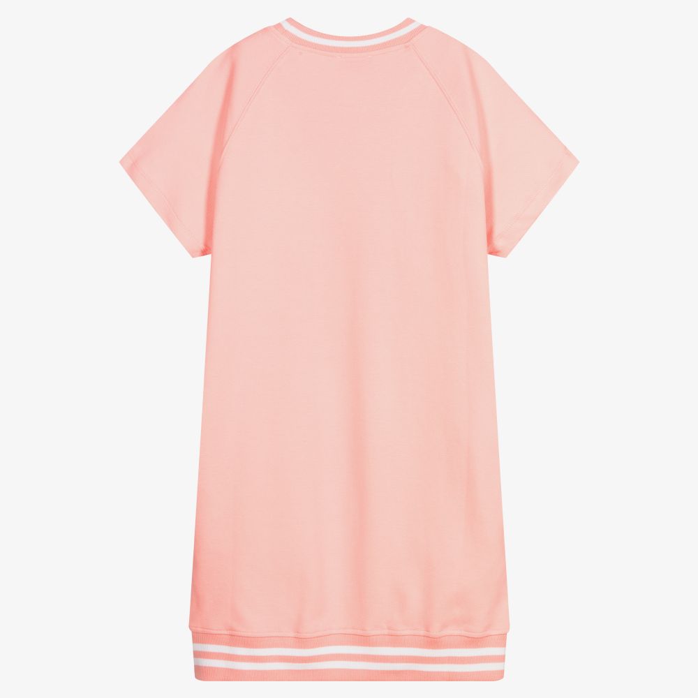 Moschino Кид-Тин-Розовое хлопковое платье для подростков | Childrensalon Outlet