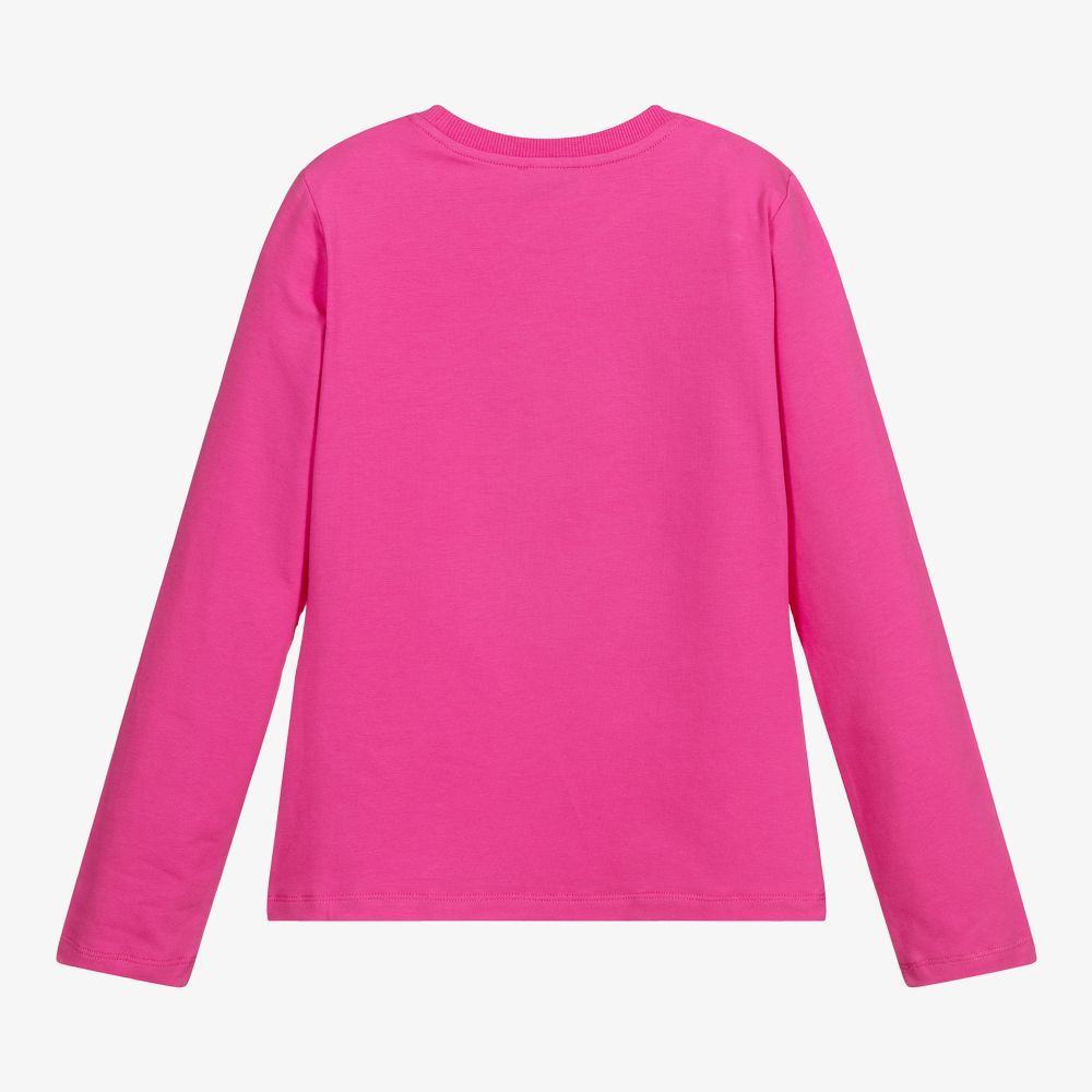 Moschino Кид-Тин-Розовый топ с медвежонком для подростков | Childrensalon Outlet