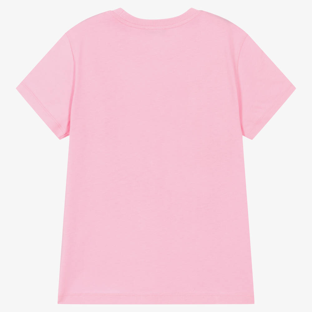 Moschino Kid-Teen-تيشيرت تينز قطن لون زهري فاتح | Childrensalon Outlet