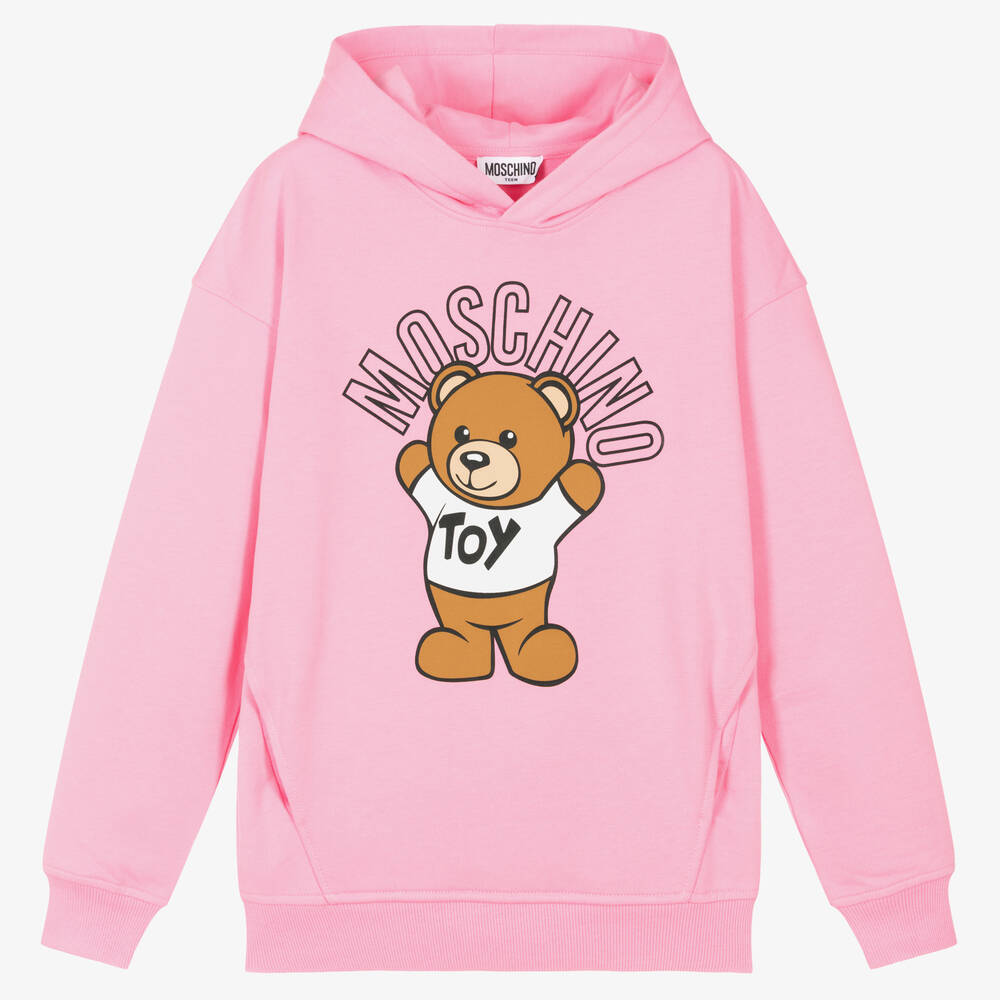 Moschino Kid-Teen - Teen Pink Cotton Hoodie | Childrensalon
