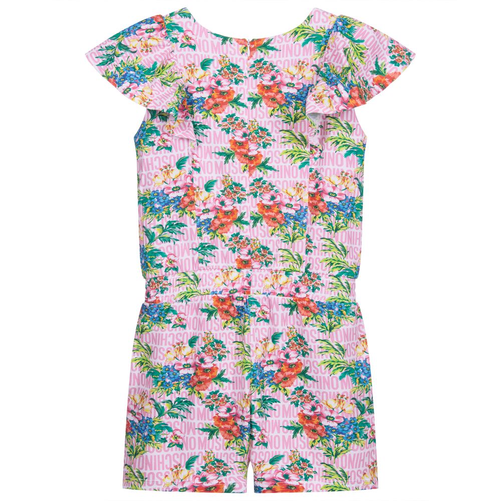 Moschino Kid-Teen-بلاي سوت تينز بناتي قطن جيرسي لون زهري | Childrensalon Outlet