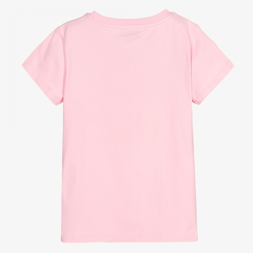 Moschino Kid-Teen - Teen Pink Floral Logo T-Shirt