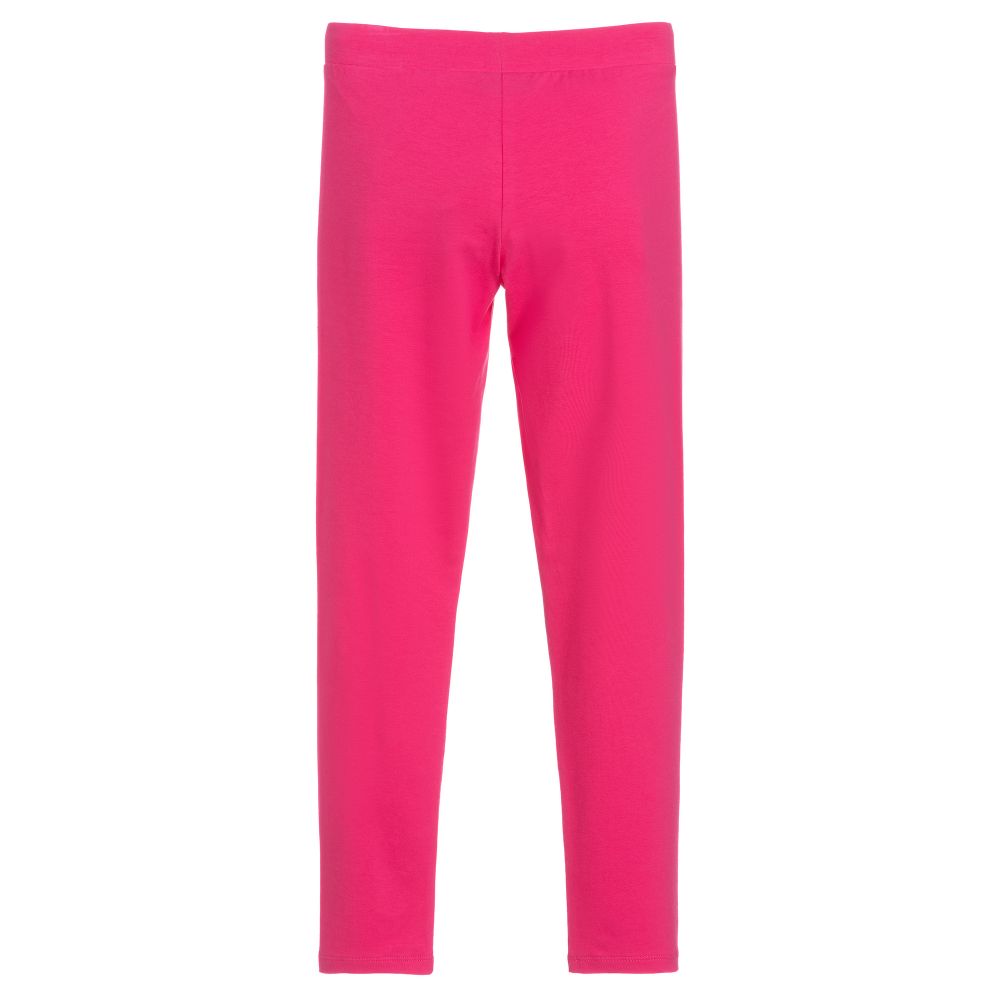Moschino Kid-Teen-Teen Pink Logo Leggings | Childrensalon Outlet
