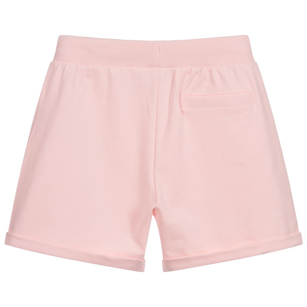 Moschino Kid-Teen-Teen Pink Logo Shorts | Childrensalon Outlet