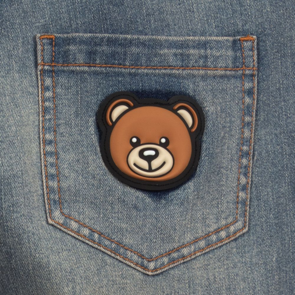 موسكينو Kid-Teen-جينز ستريت تينز ولادي قطن دنيم لون أزرق | Childrensalon Outlet