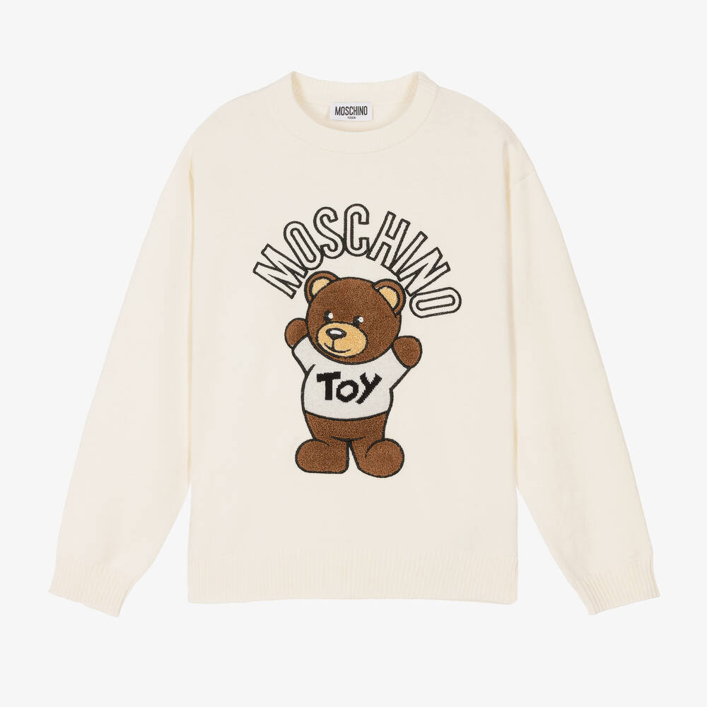 Moschino Kid-Teen - Teen Teddy Bear Wool Sweater | Childrensalon