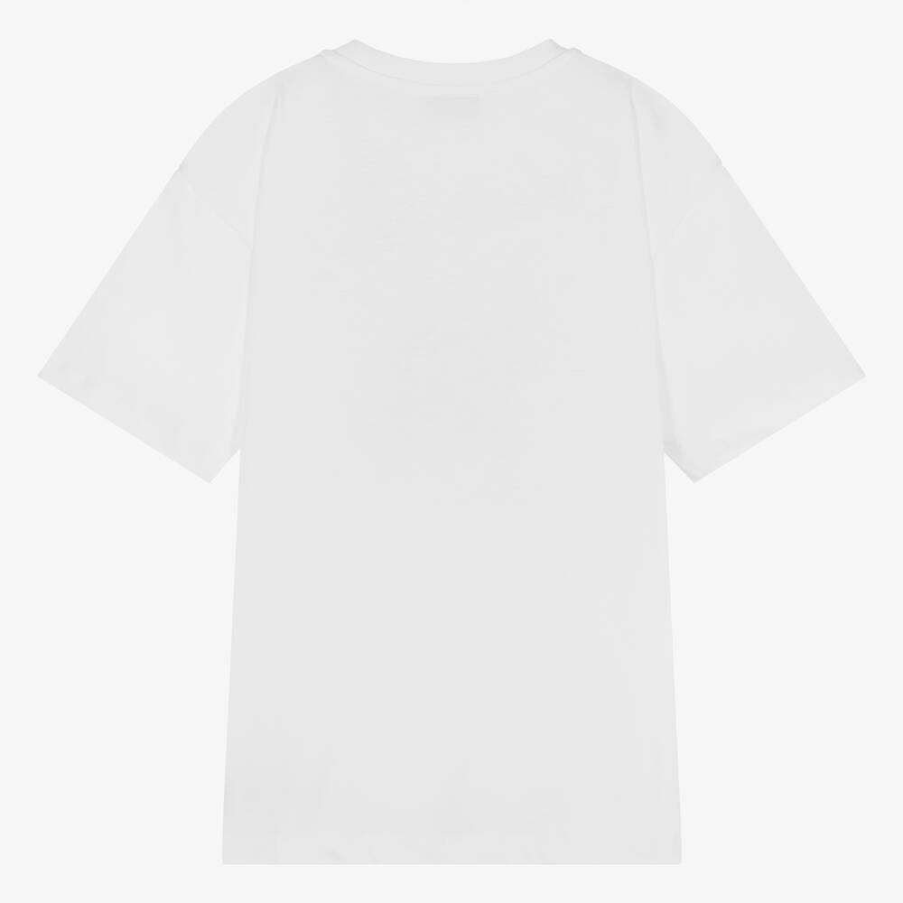 Moschino Kid-Teen-تيشيرت قطن لون أبيض | Childrensalon Outlet