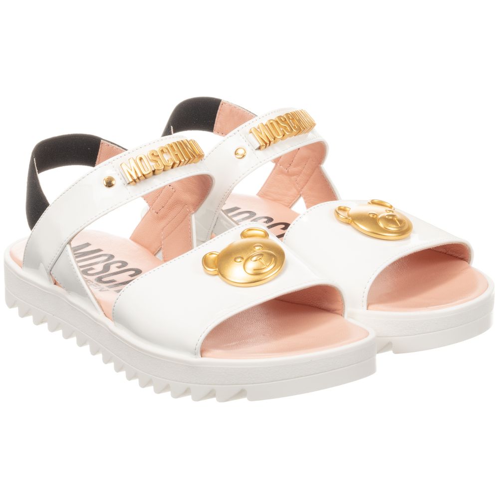 Moschino 2025 white sandals