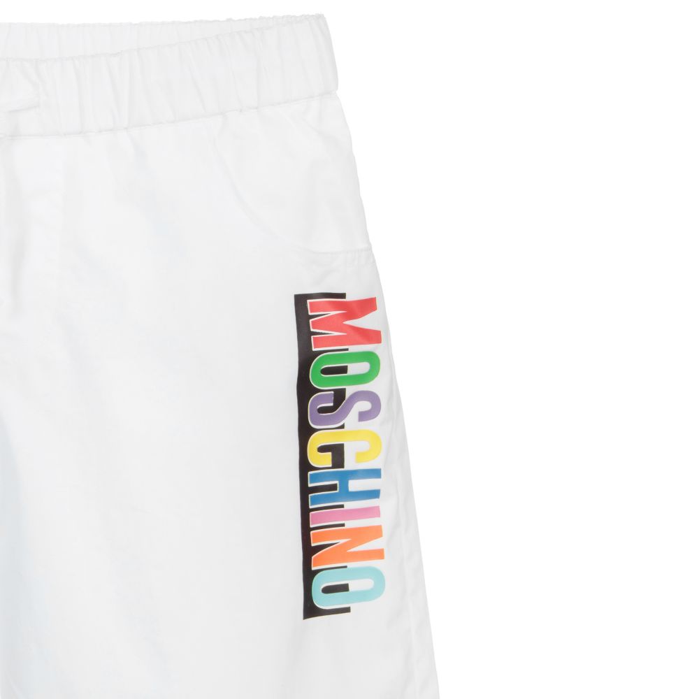 Moschino Кид-Тин-Белые шорты для подростков | Childrensalon Outlet