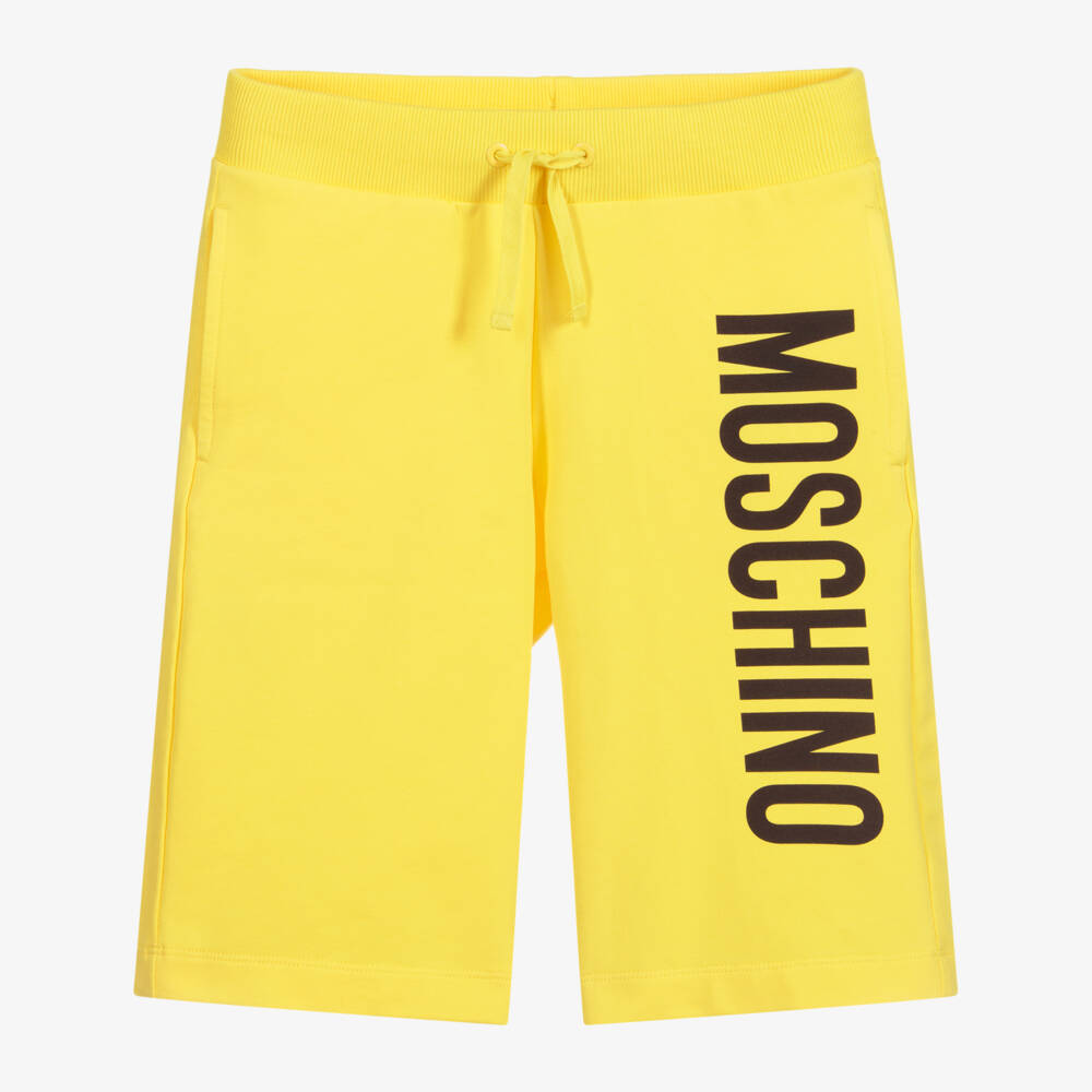 Moschino Кид-Тин-Желтые шорты с логотипом для подростков | Childrensalon Outlet