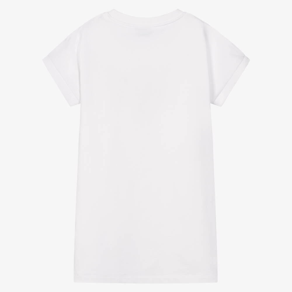 Moschino-White Bear Heart Dress | Childrensalon Outlet