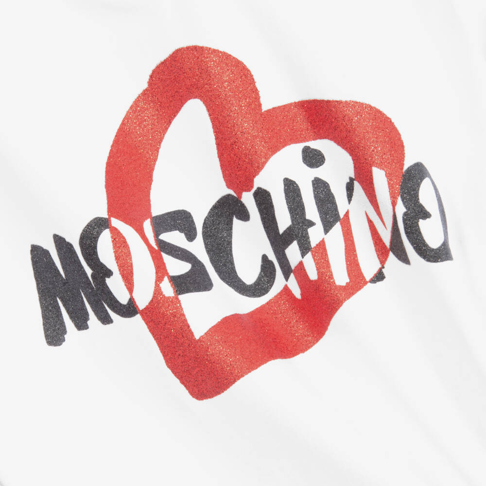 Moschino Kid-Teen-White & Black Leggings Set | Childrensalon Outlet
