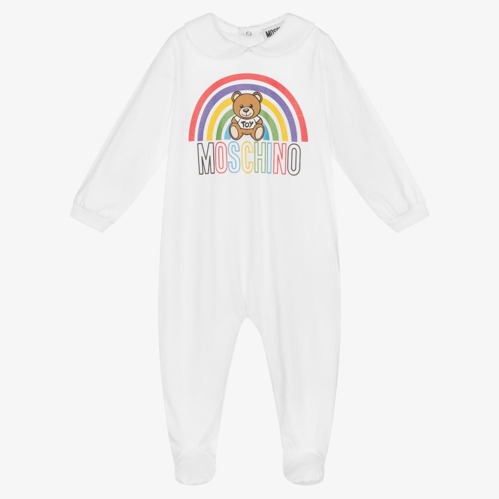 Moschino Baby - Pyjama blanc en coton | Childrensalon