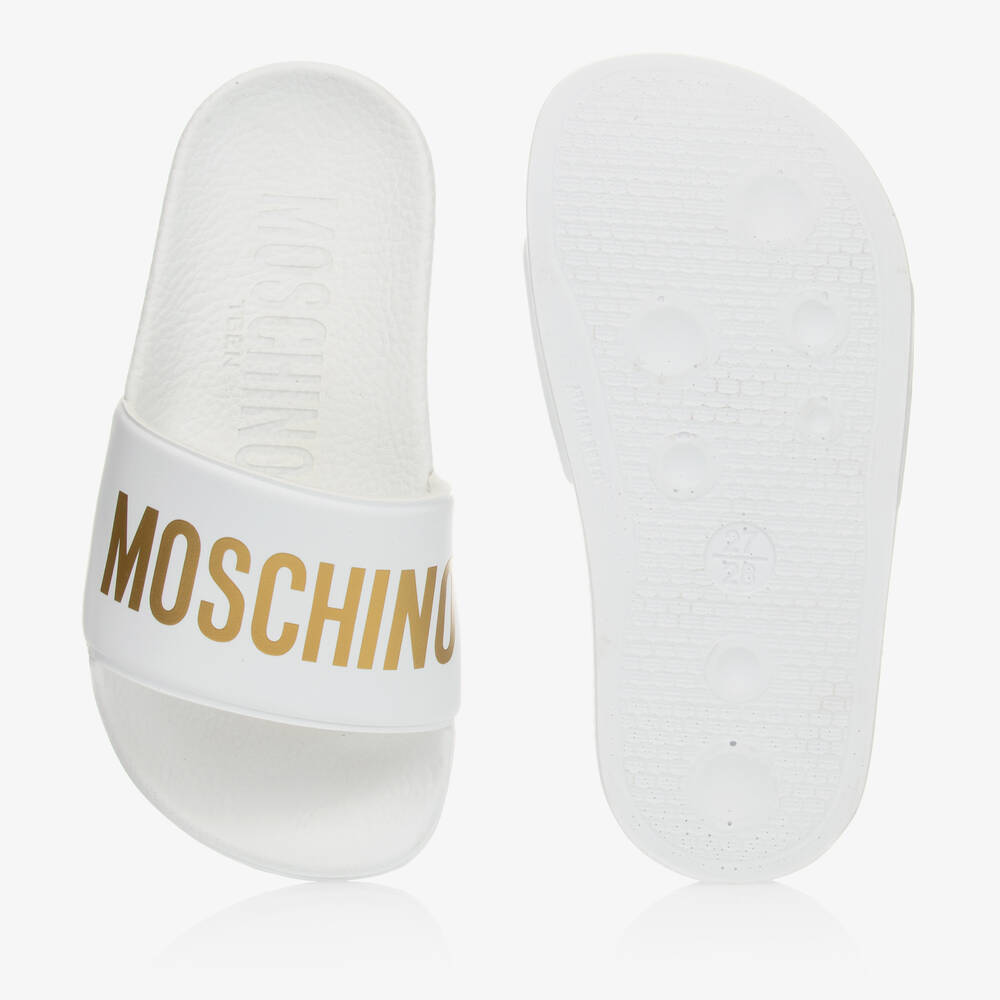 White moschino best sale sliders