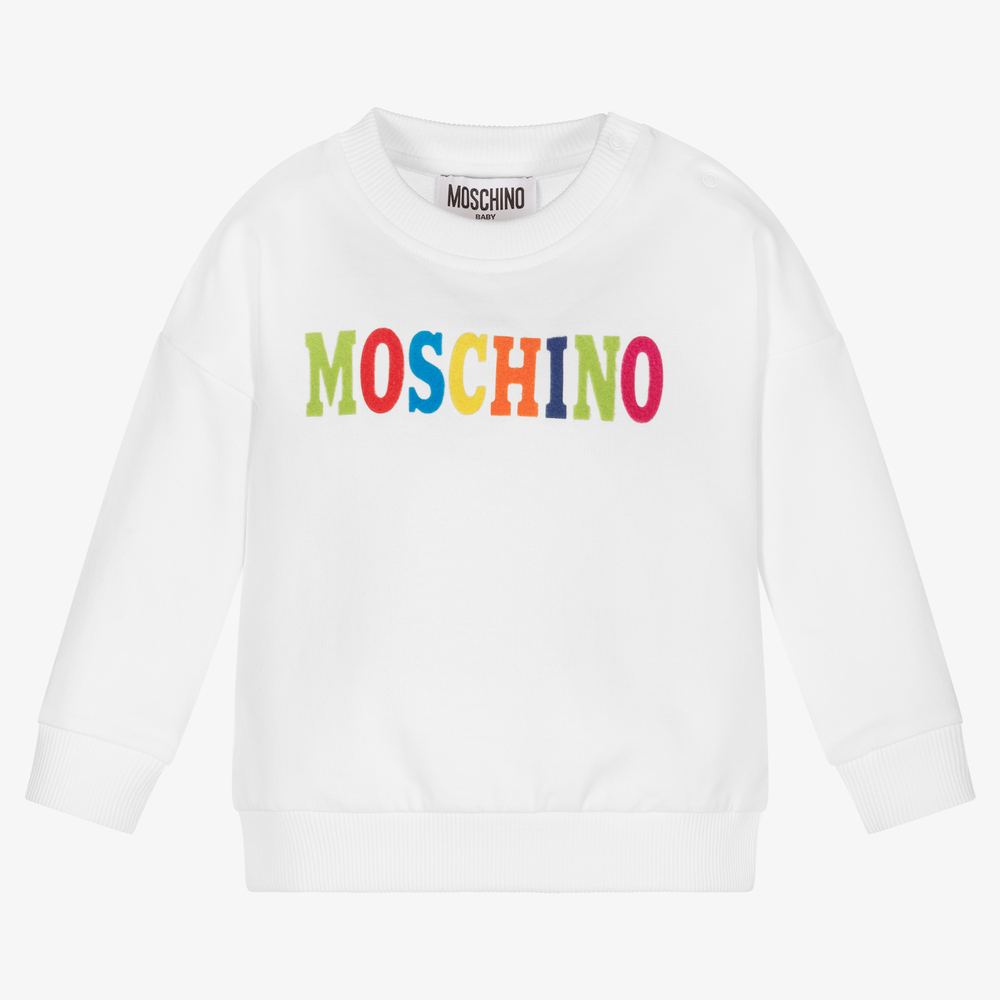 Moschino Baby - Sweat blanc Bébé | Childrensalon