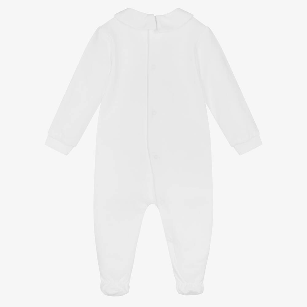 Moschino Baby - White Teddy Bear Cotton Babygrow