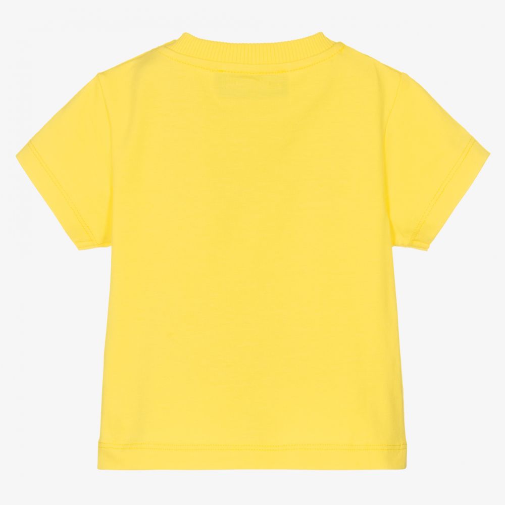 Tシャツ・カットソー MOSCHINO Men T Shirts V072352411027 Yellow MOSCHINO t-shirt ZRA0728 yellow-black size 54 - Soledad