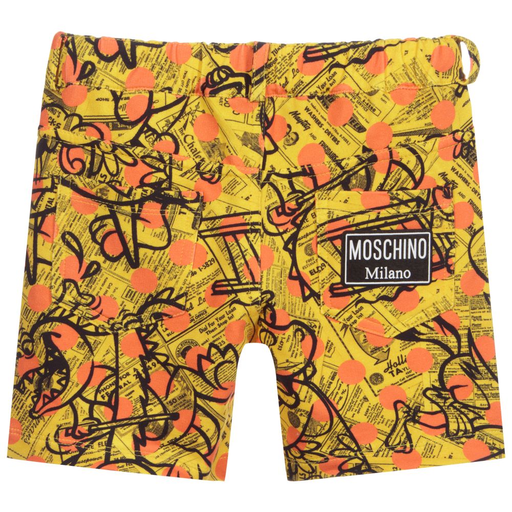 موسكينو Baby-Yellow Cotton Jersey Shorts | Childrensalon Outlet