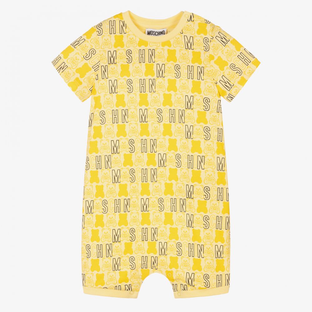 Moschino Baby - Gelber Spieler mit Teddy-Print | Childrensalon