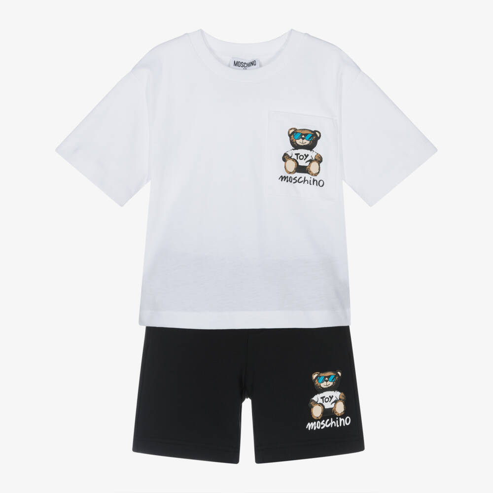 Moschino-Young Boys Cotton Bear Ensemble | Childrensalon Outlet