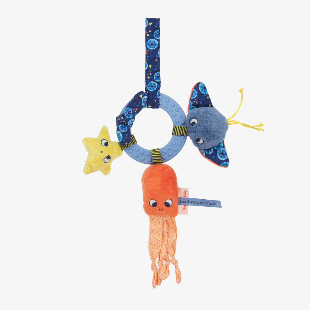 Moulin Roty-Blue Sealife Activity Toy (18cm) | Childrensalon Outlet