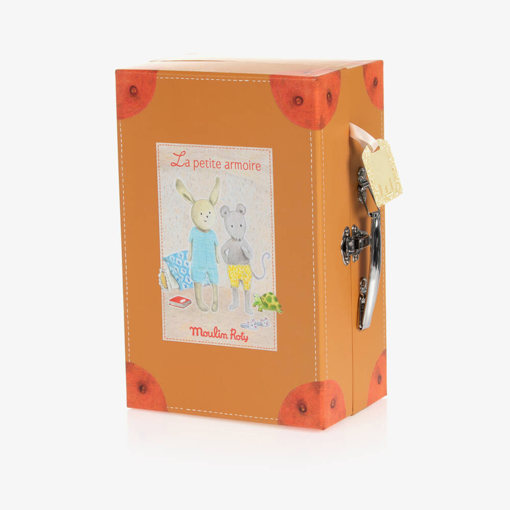 Moulin Roty-Girls Beige & Grey Playtime Wardrobe Set | Childrensalon Outlet