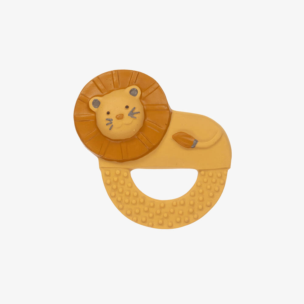 Moulin Roty - Lion Natural Rubber Teething Ring (9cm) | Childrensalon