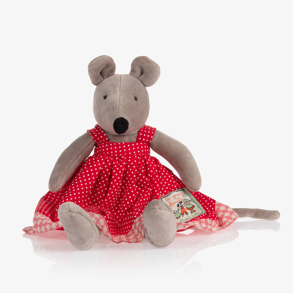 Moulin Roty - Nini Mouse Soft Toy (32cm) | Childrensalon