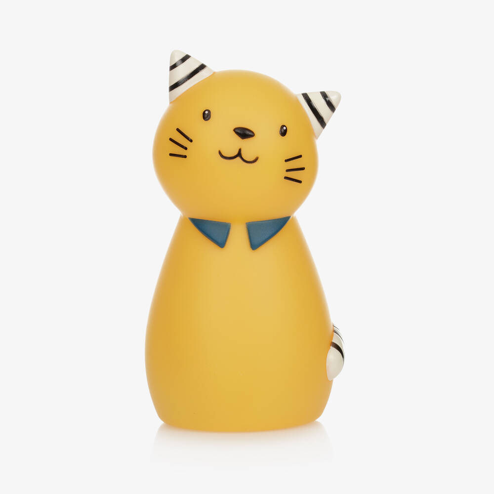 Moulin Roty - Lampe de chevet chat jaune 13 cm | Childrensalon