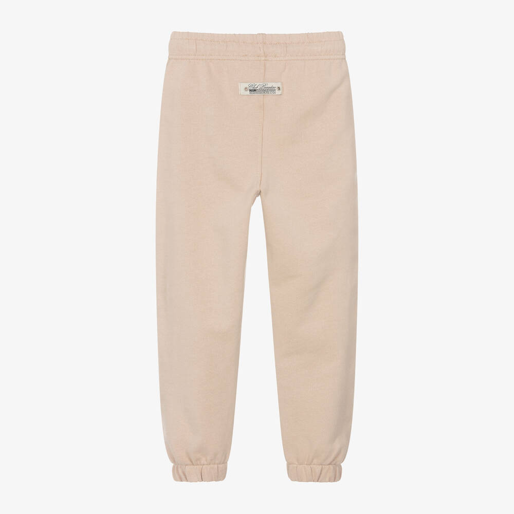 MSGM-Beige Cotton Club Paradiso Joggers | Childrensalon Outlet
