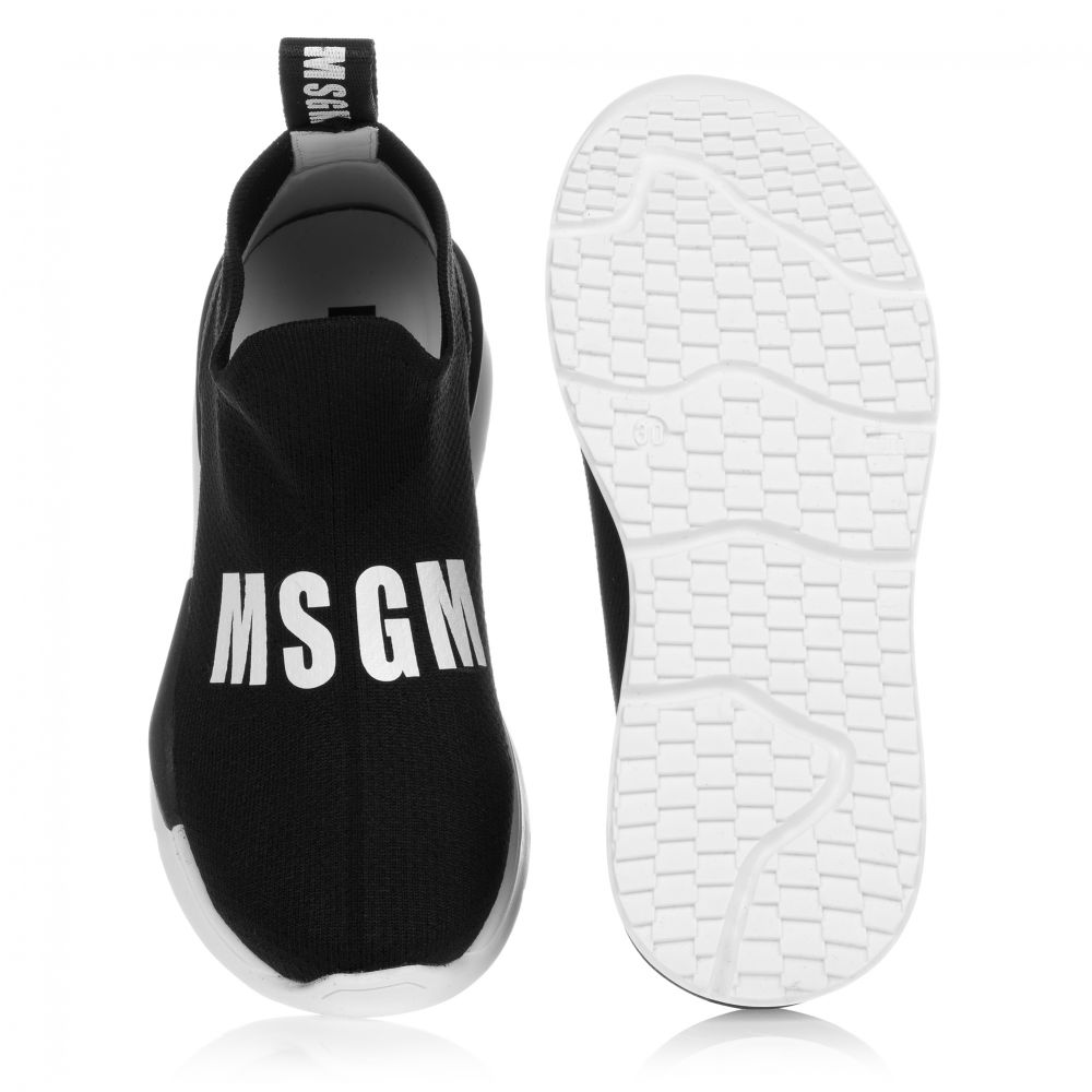MSGM Black Sock Trainers Childrensalon Outlet msgm-black-sock-trainers-childrensalon-outlet